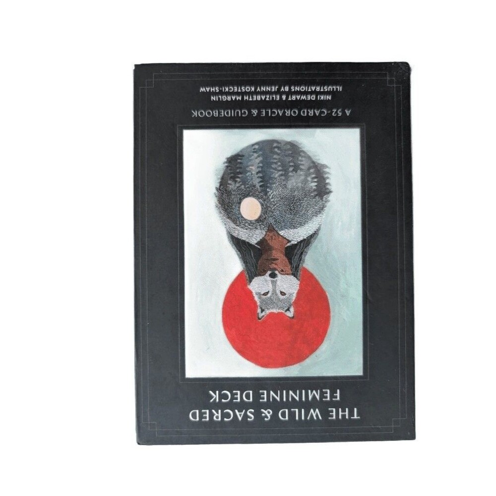 Wild & Sacred Feminine Deck 52-Card Oracle & Guidebook Shambhala Dewart Black